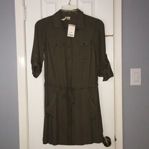 Olive green dress